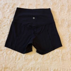 Lululemon Women's Black High-Waisted Shorts